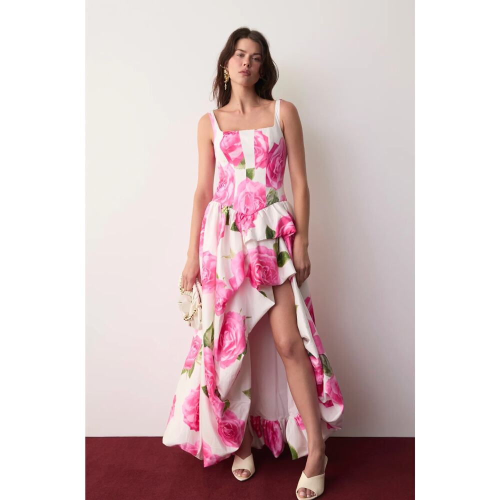 Aje Alani Gown Soft Rose Light Floral US 2 - Picture 8 of 15